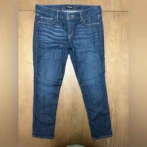 Express Women’s Dark Blue Skinny Low Rise Jeans